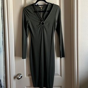 Olive green Bebe dress